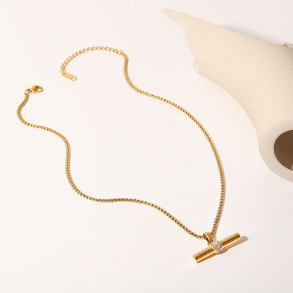 T BAR NECKLACE