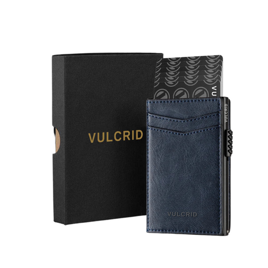 VULCRID LEATHER SMART WALLET - BLUE