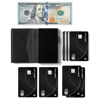 VULCRID LEATHER SMART WALLET - BLUE